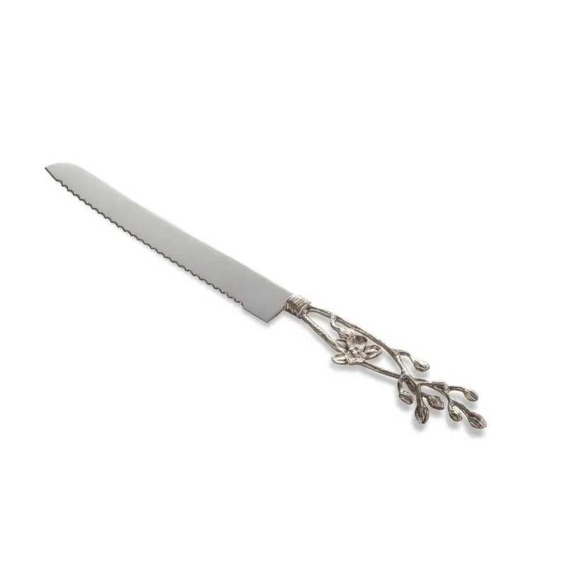 michael aram white orchid bread knife