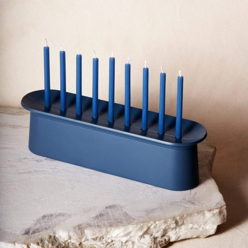 midnight block menorah by via maris exclusive edition