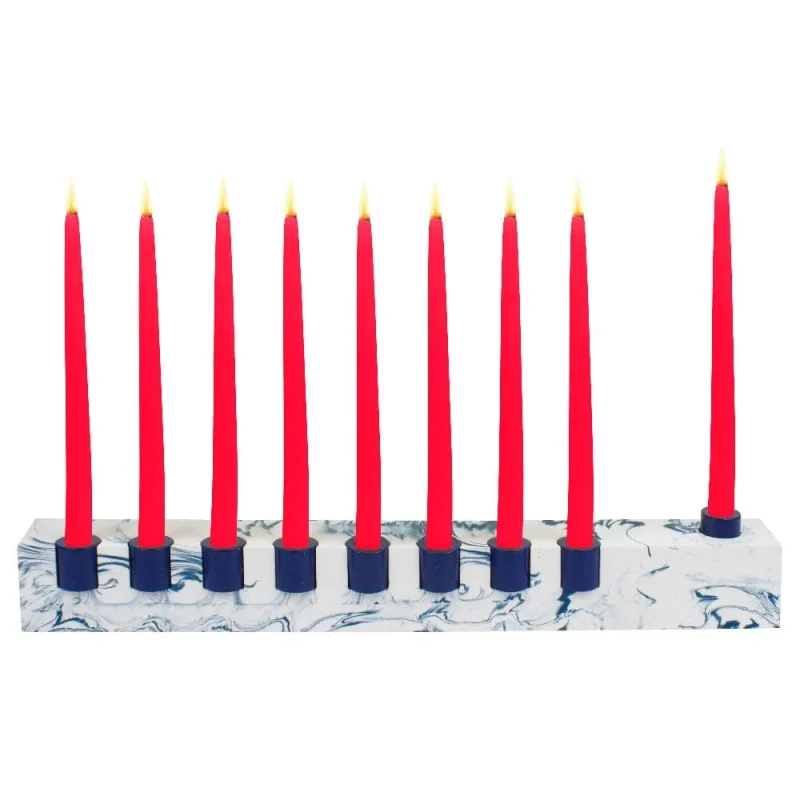 midnight chai modern sleek menorah