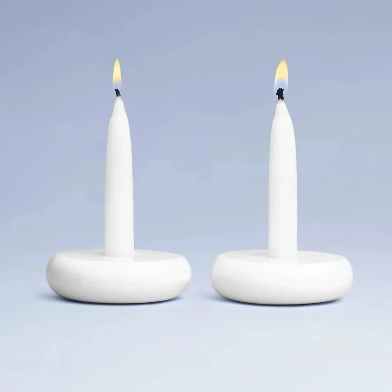 milk donut candlesticks elegant home decor