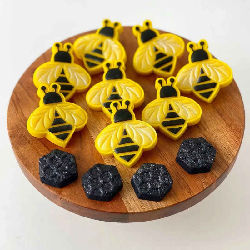 modern honeybee marzipan rosh hashanah collection