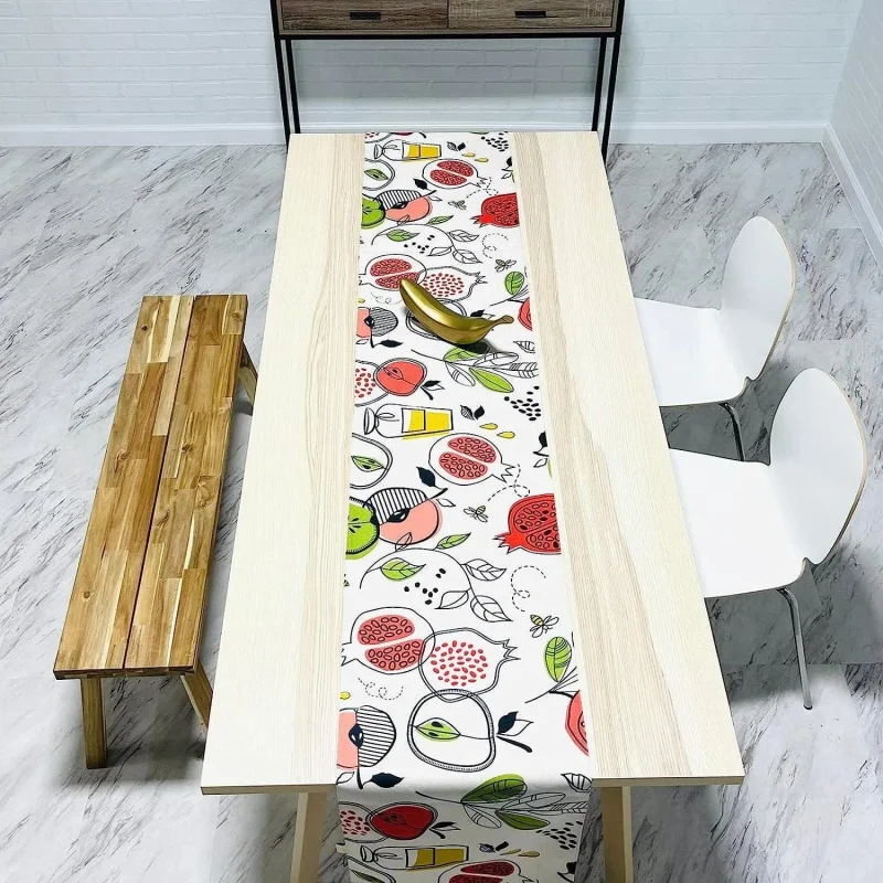 modern rosh hashanah table runner