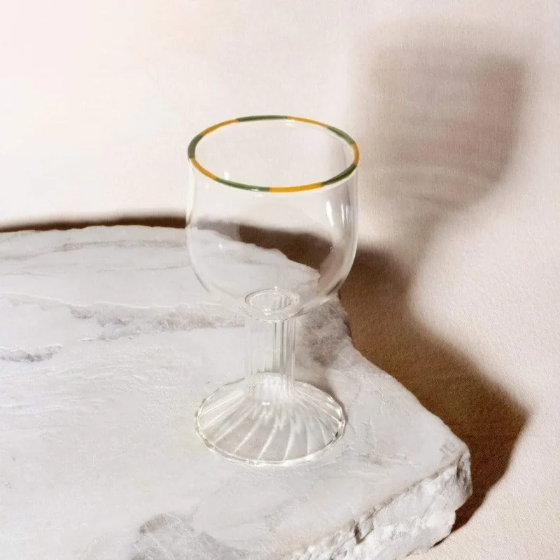 moss citron glass kiddush cup by via maris