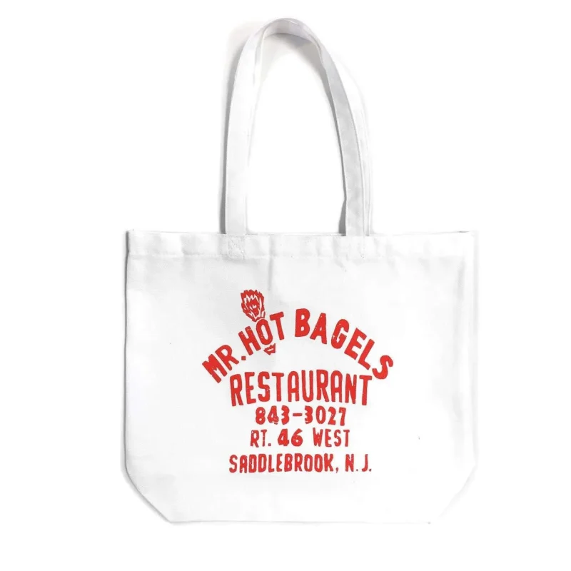 mr hot bagels tote bag