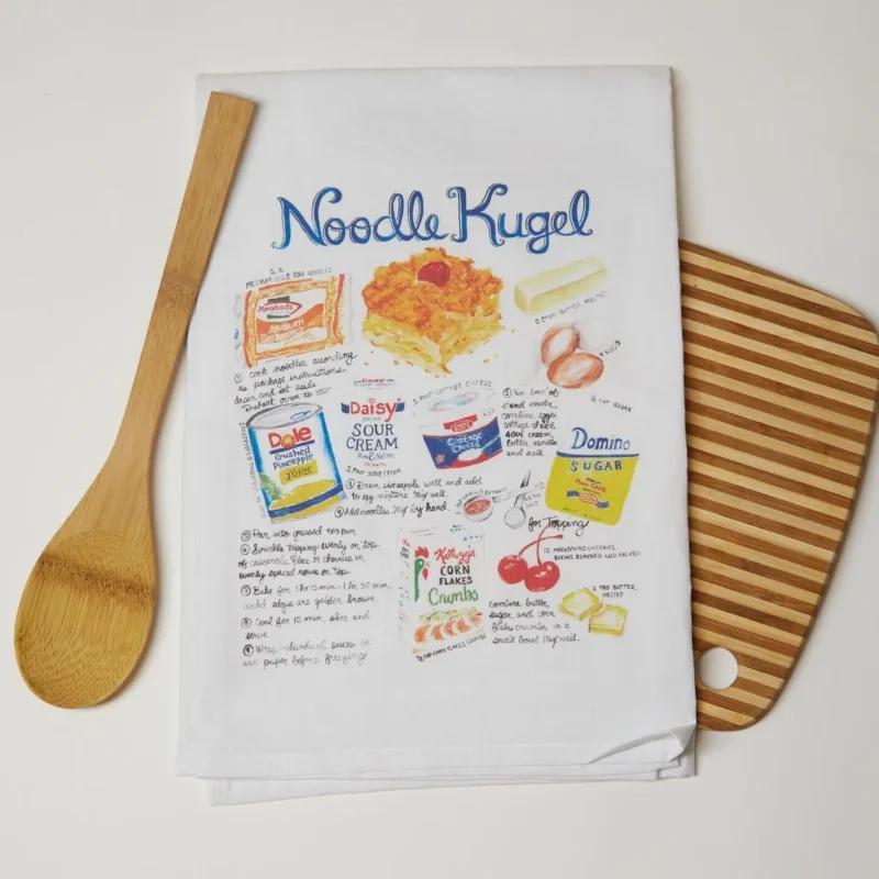 noodle kugel recipe kitchen towel