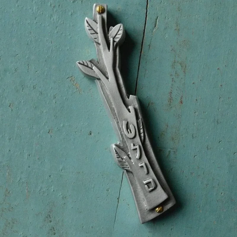 olive branch mezuzah by emily rosenfeld