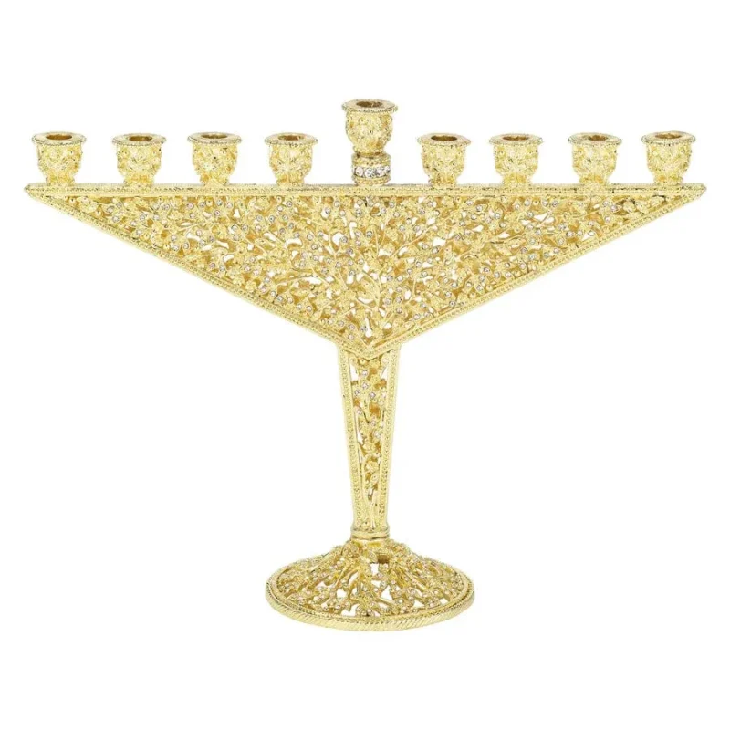 olivia riegel gold plated isadora menorah