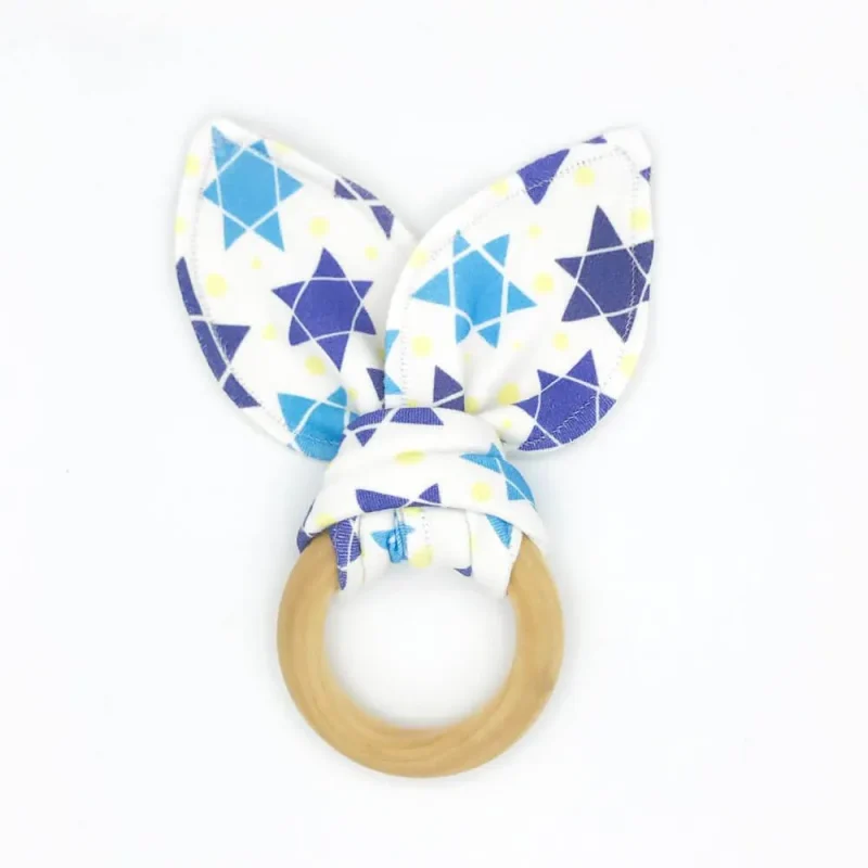 organic cotton maple star of david teether