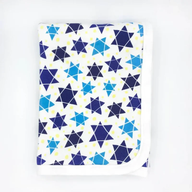 organic cotton star of david baby blanket soft safe