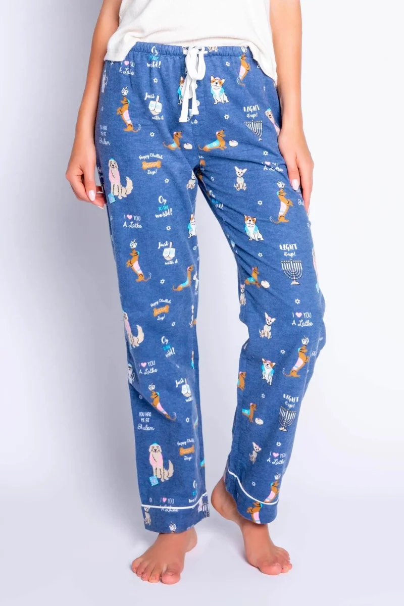 oy to the world women s hanukkah pajama pants by p j salvage