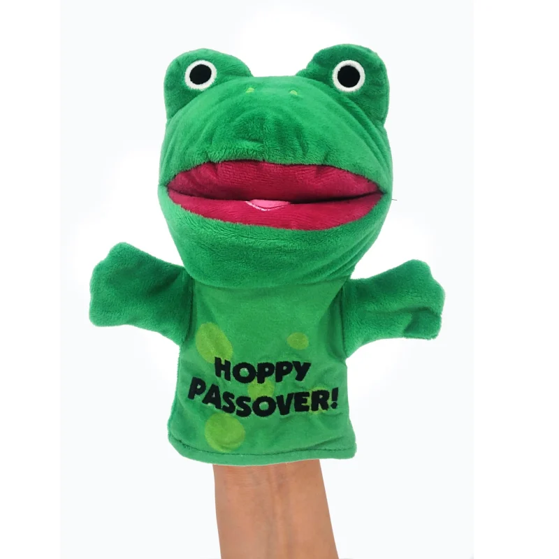 passover frog hand puppet for kids