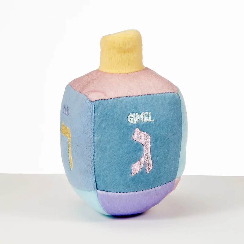 pastel plush musical dreidel soft playful and fun