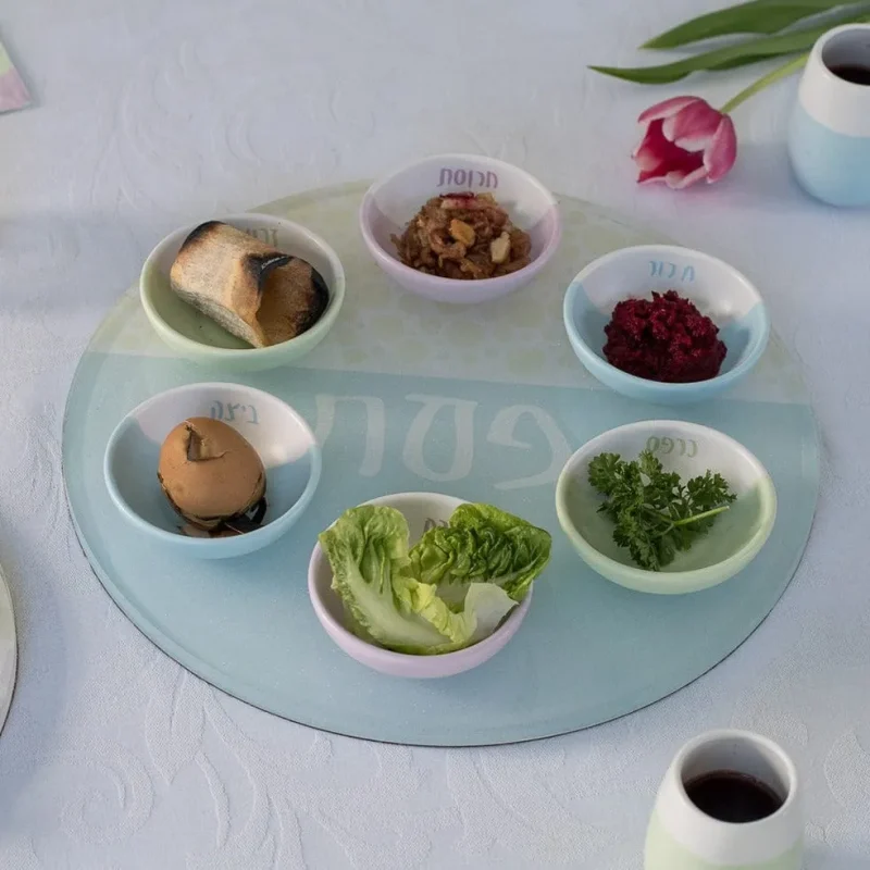 pastel seder plate by bubbelah perfect for passover