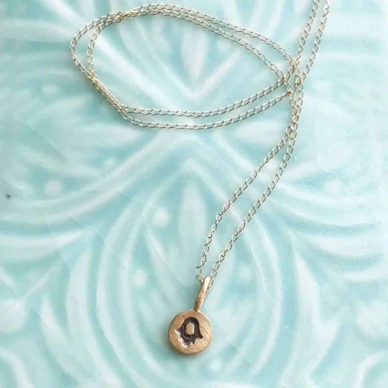 personalized tiny dot necklace with charms by emily rosenfeld