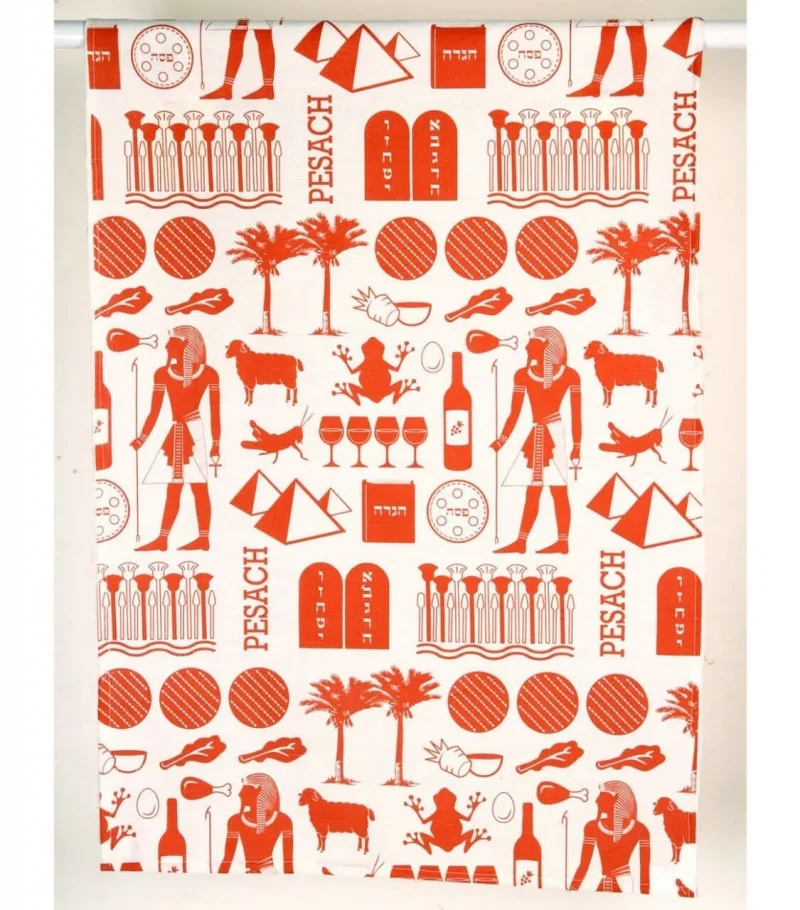 pharaoh print brick tea towel