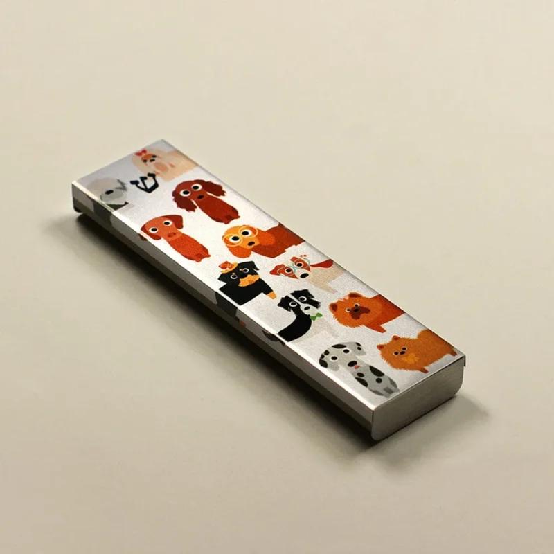 playful pups mezuzah by israel museum unique judaica art