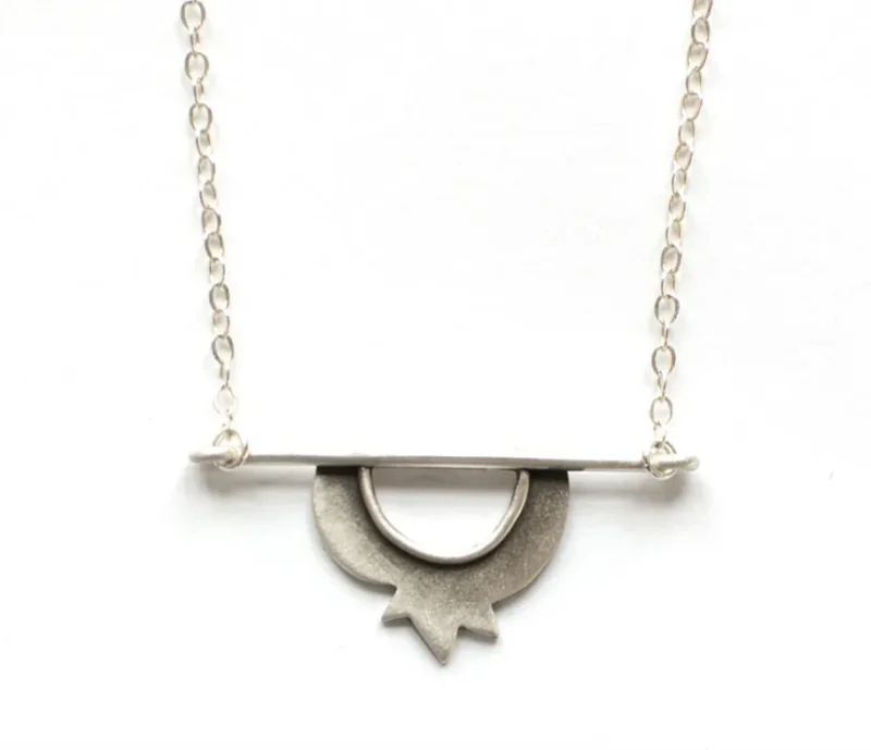 pomegranate horizon necklace by emily rosenfeld