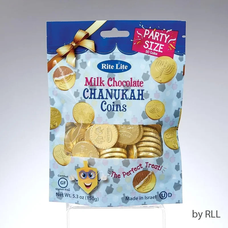 premium milk chocolate chanukah gelt coins