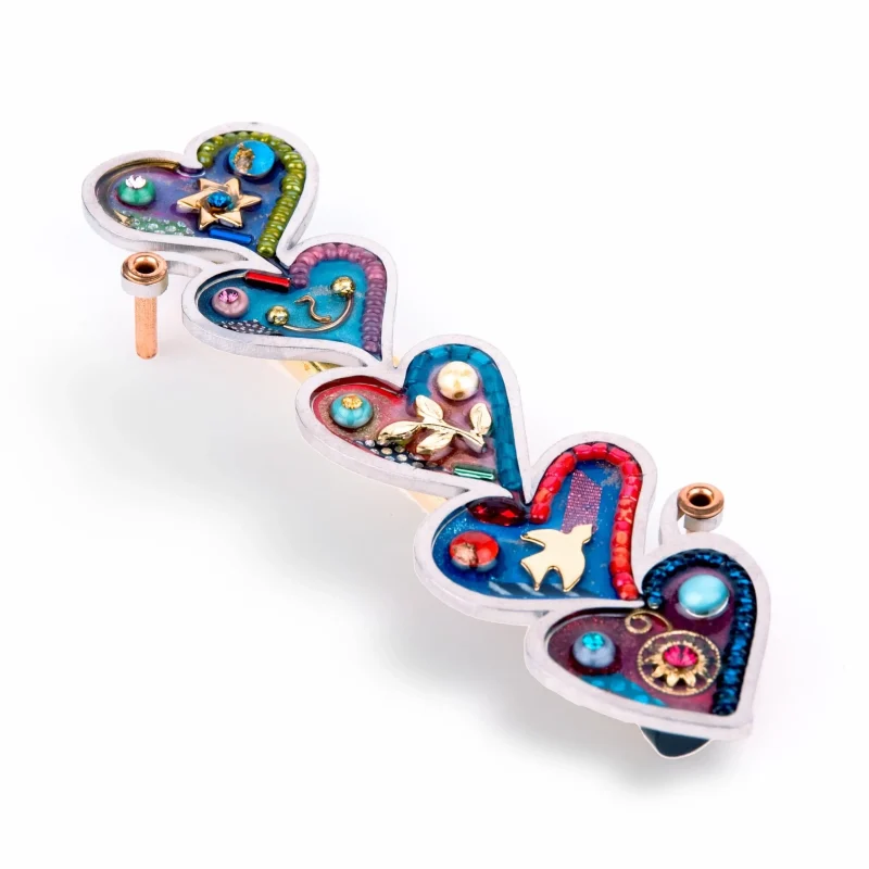 premium seeka hearts mezuzah elegant judaica decor