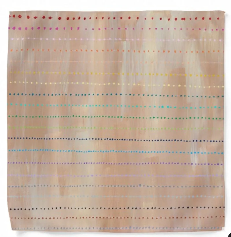 rainbow dots matzah cover for passover