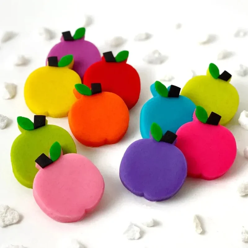 rainbow marzipan apple tiles for rosh hashanah