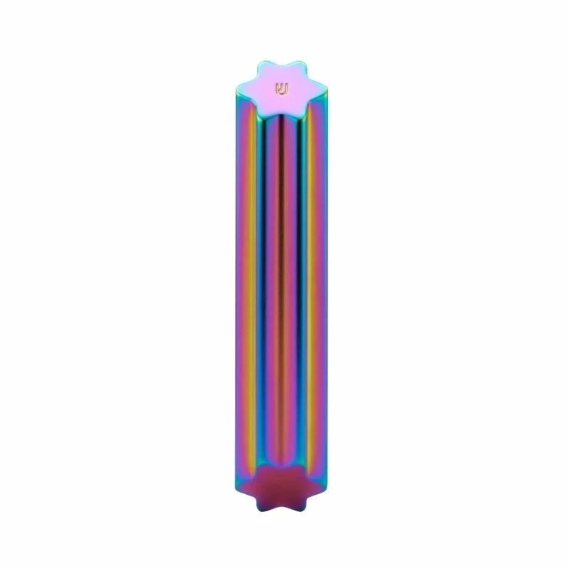 rainbow modern mensch mezuzah unique home decor