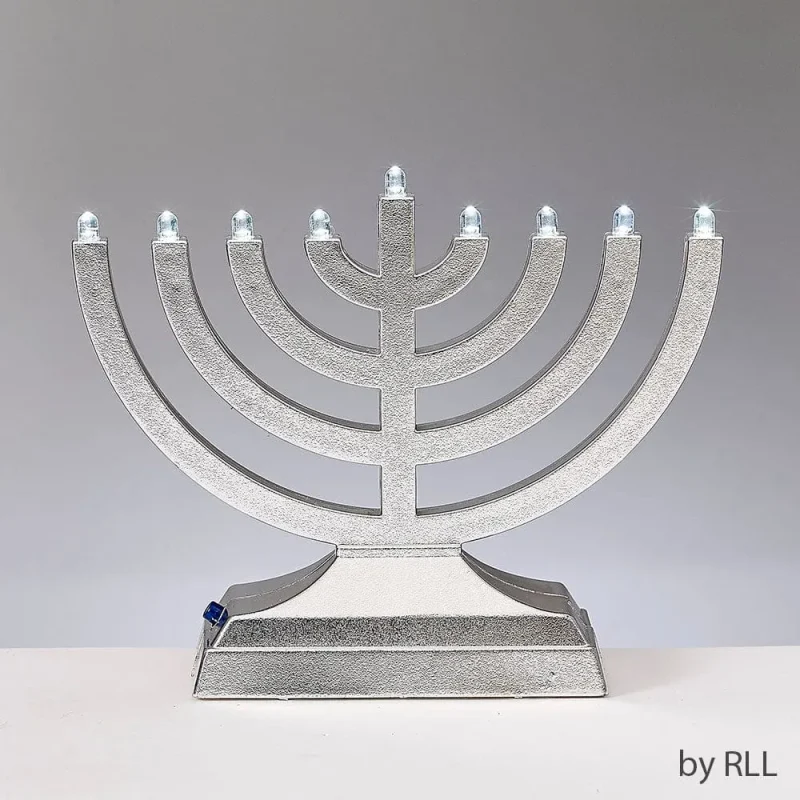 rambam style silver menorah exclusive edition