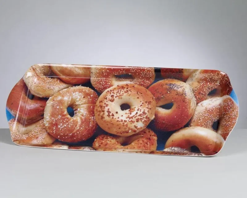 rectangle bagel tray for easy serving