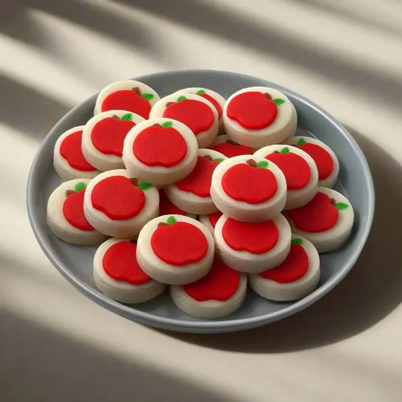 red apple candy bites for rosh hashanah