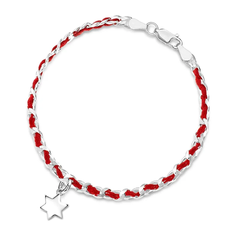 red string star of david bracelet limited return