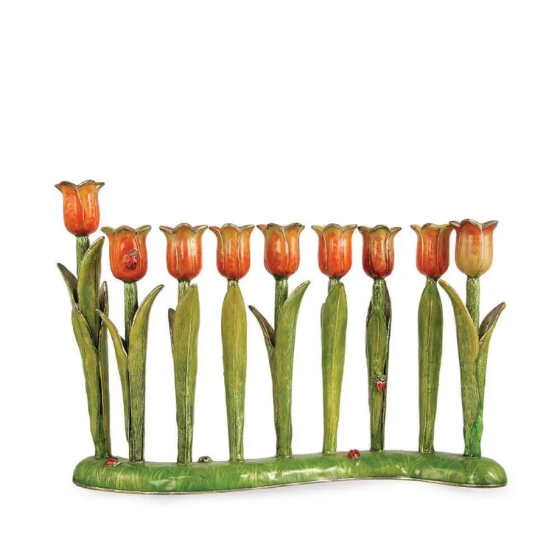 red tulip menorah for sale shop now