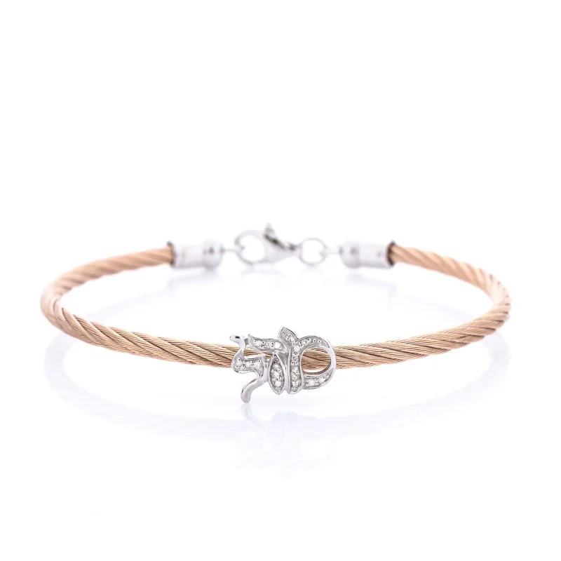 rose gold diamond bracelet elegant jewelry for women