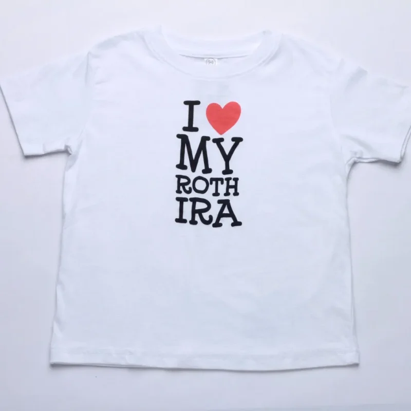 roth ira baby kid t shirt fun financial education