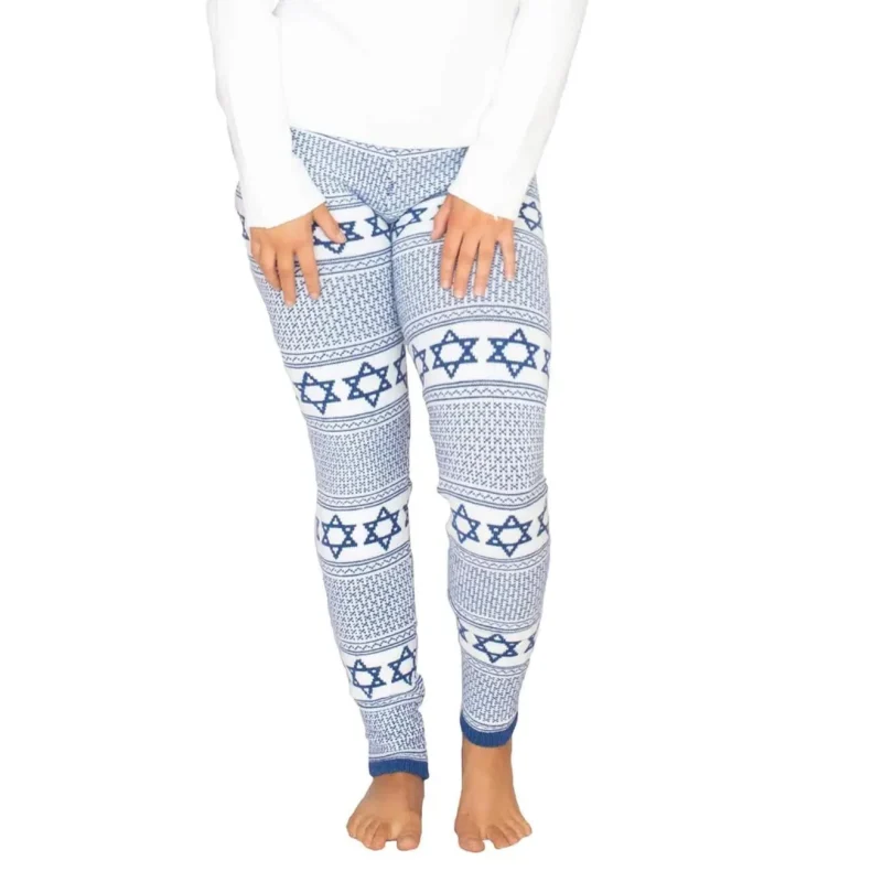 royal blue star of david leggings