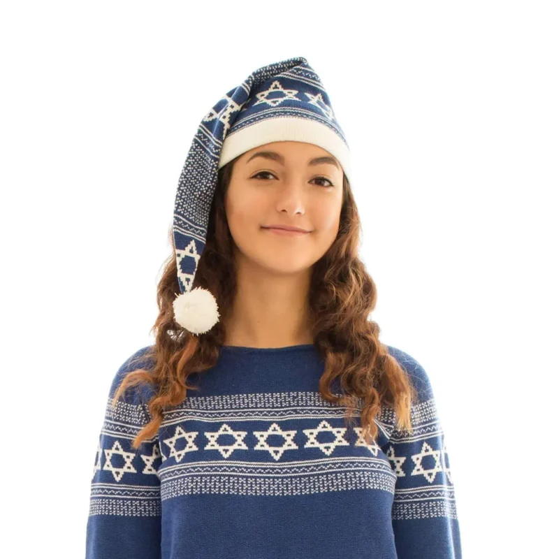 royal blue white star of david hat