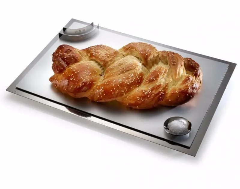 shabbat shalom challah board by laura cowan