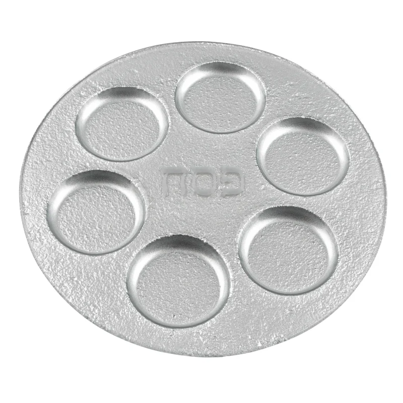 silver seder plate elegant glass design