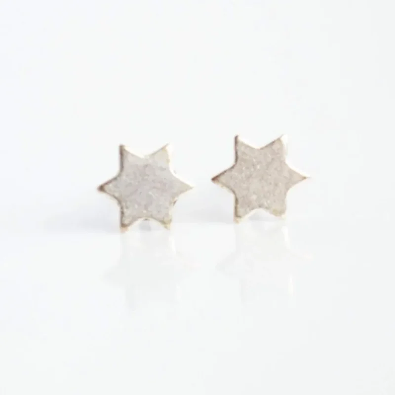 silver star of david earrings elegant symbolic jewelry