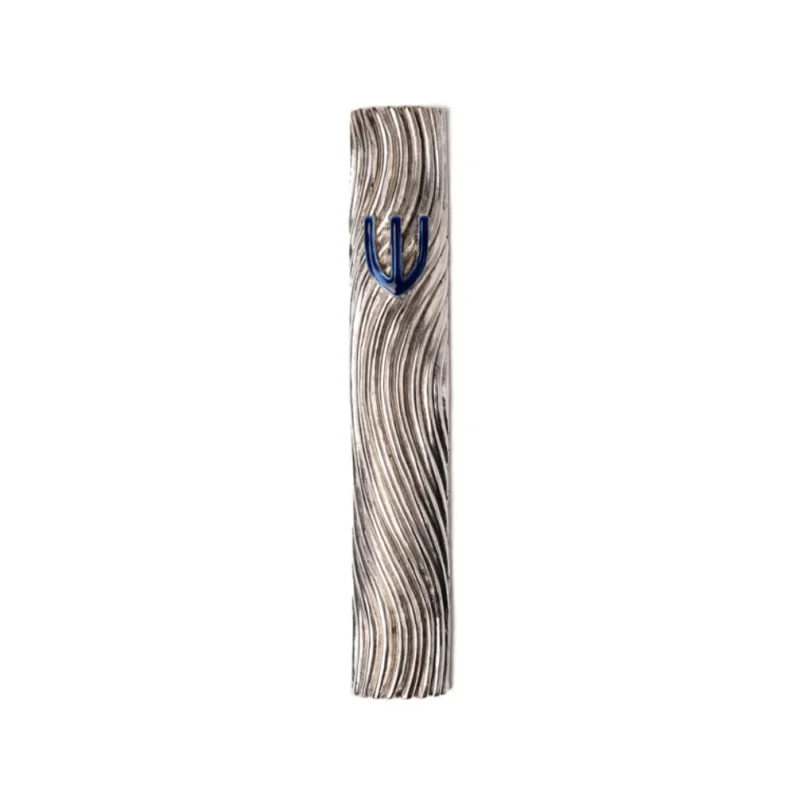 silver zen mezuzah elegant home decor