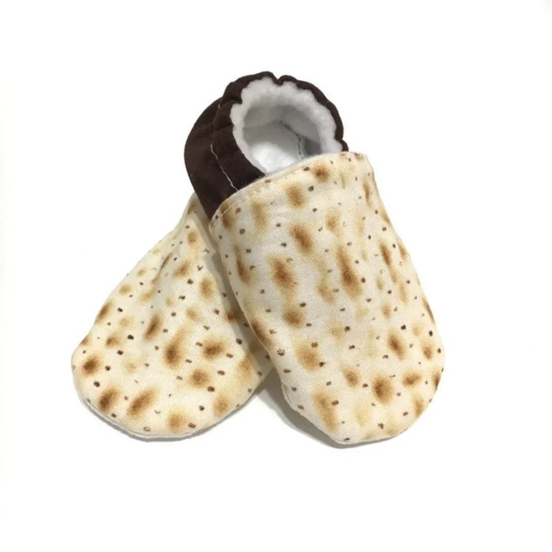 soft matzah themed baby shoes for comfort style