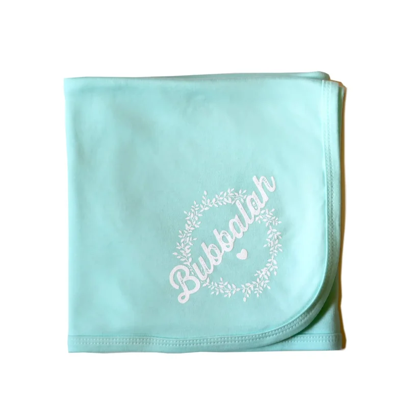 soft mint green bubbalah blanket cozy comfort