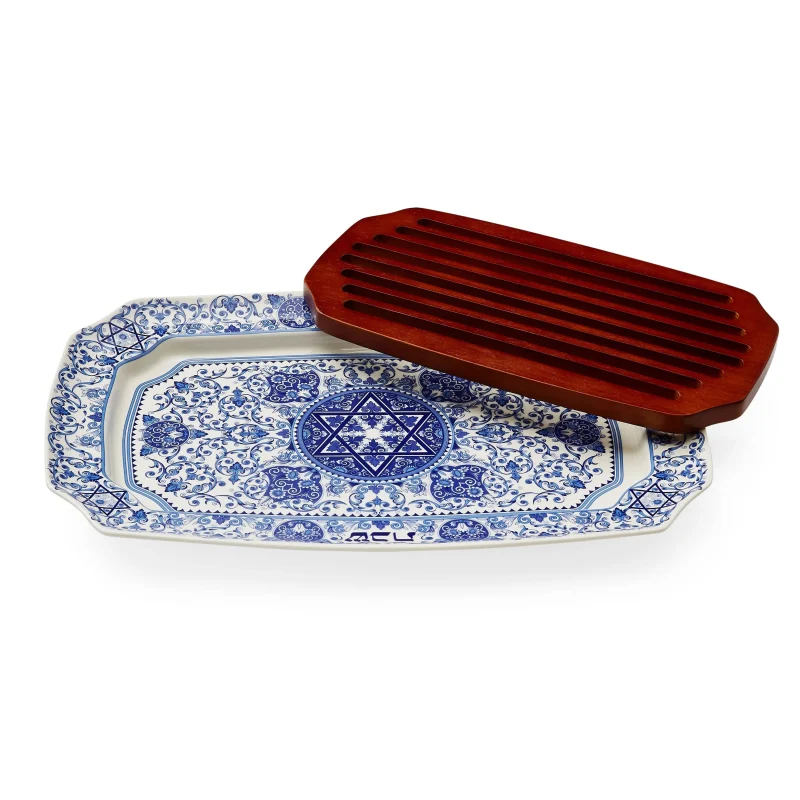 spode wooden challah board with insert scaled