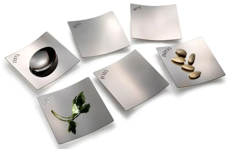 stainless steel travel seder plate by laura cowan portable passover essentials