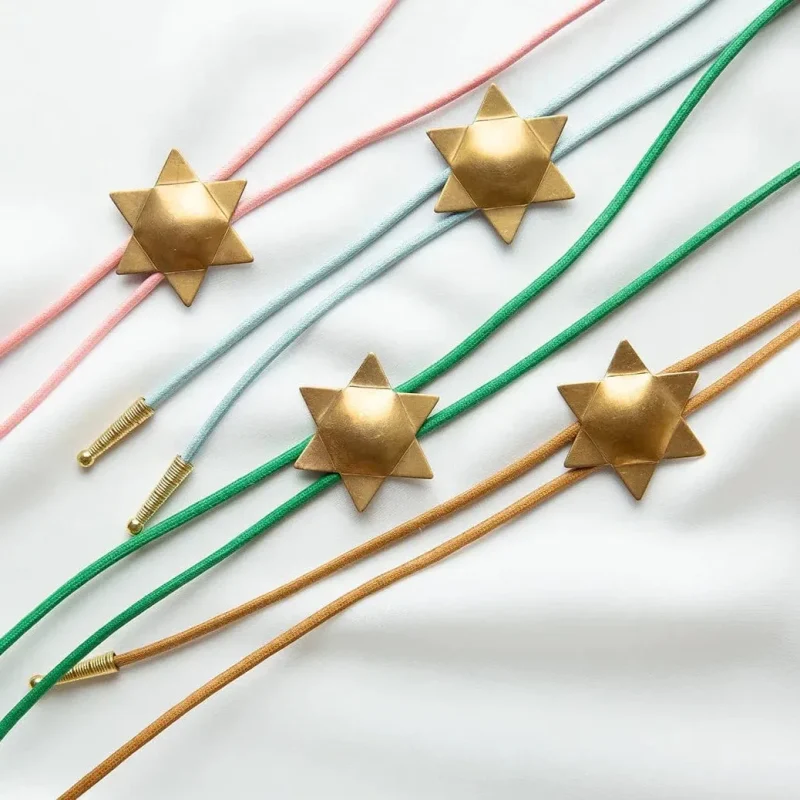 star of david bolo tie choice of colors