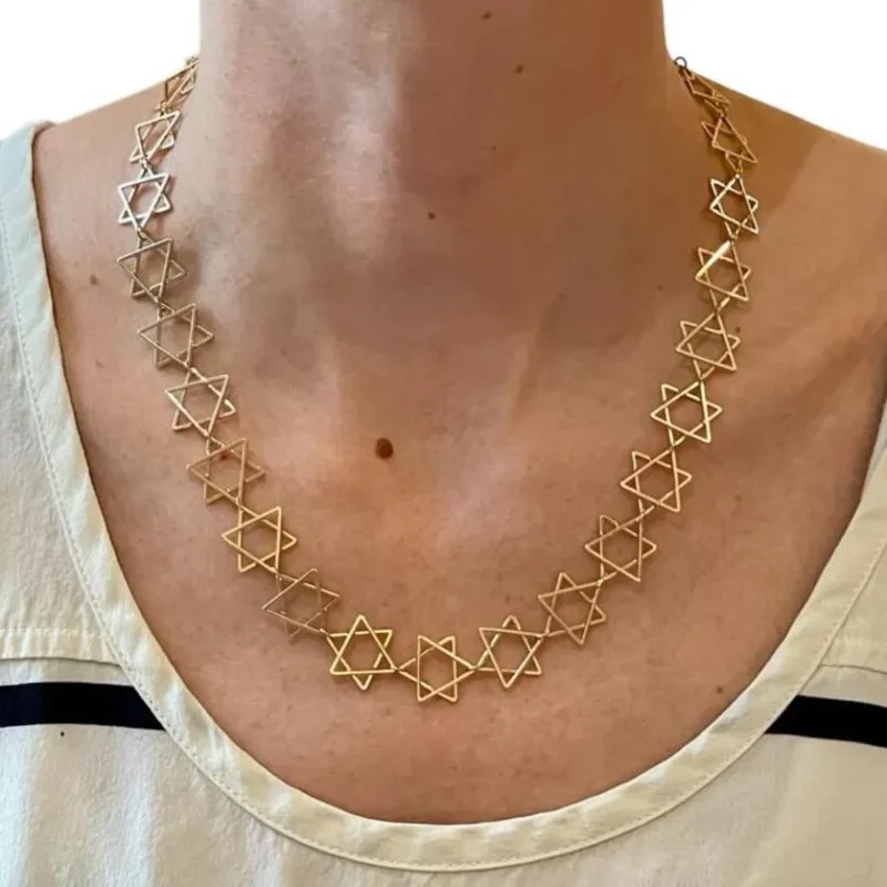 star of david infinity necklace