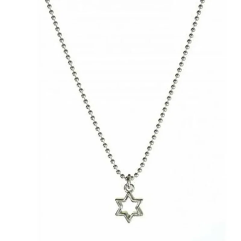 star of david necklace elegant outline design