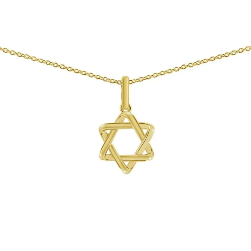 star of david necklace gold white gold rose gold options