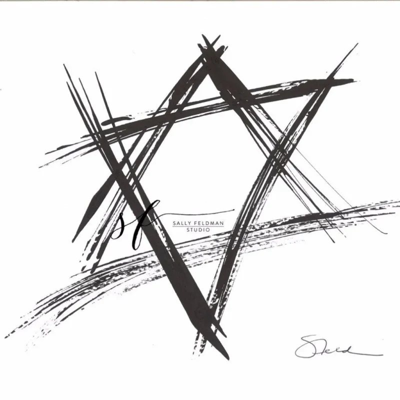 star of david wall art premium print