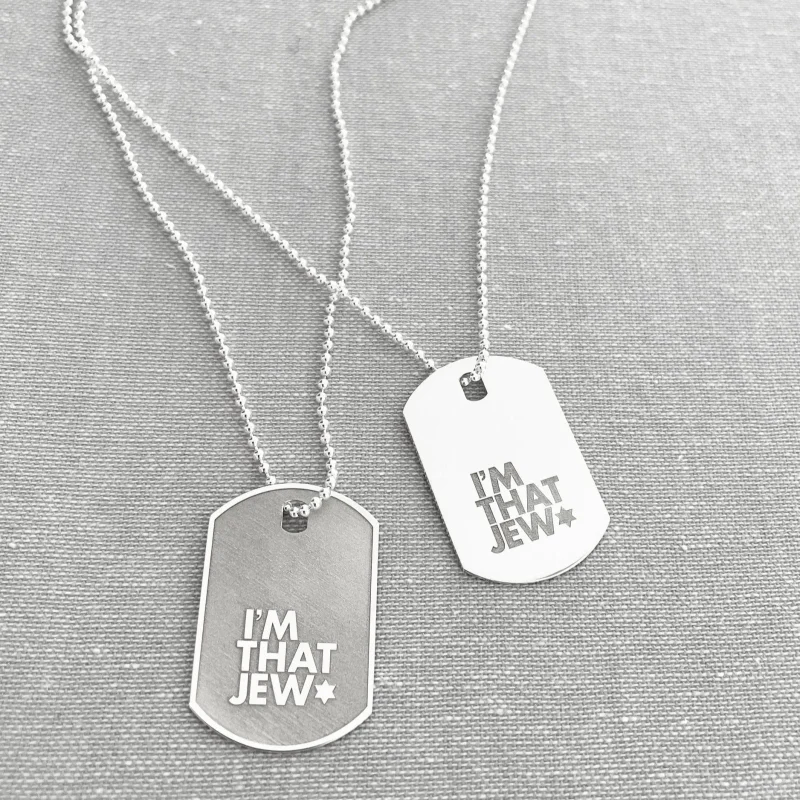 sterling silver or gold plated i m that jew necklace