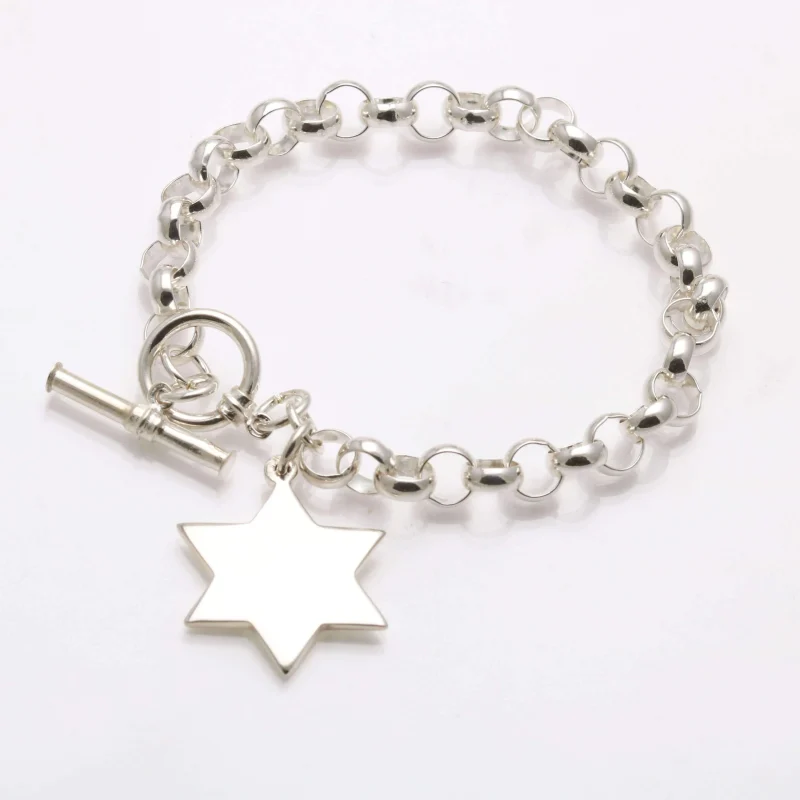 sterling silver star of david bracelet scaled